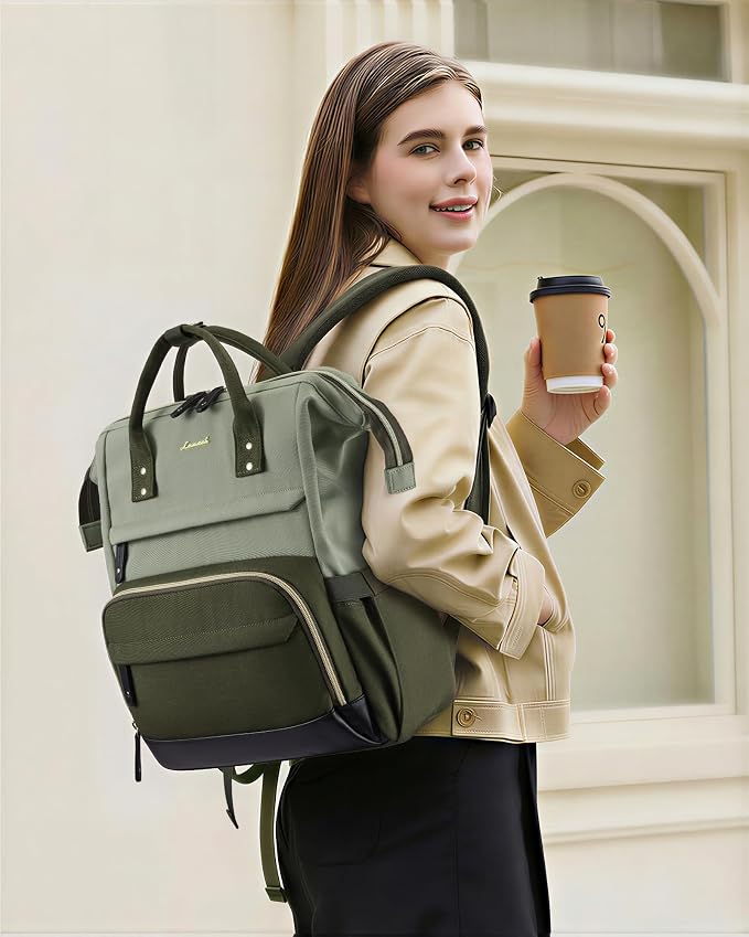 LOVEVOOK Laptop Backpack for Women, 15.6 Inch Work Business Backpacks Purse - Image 2