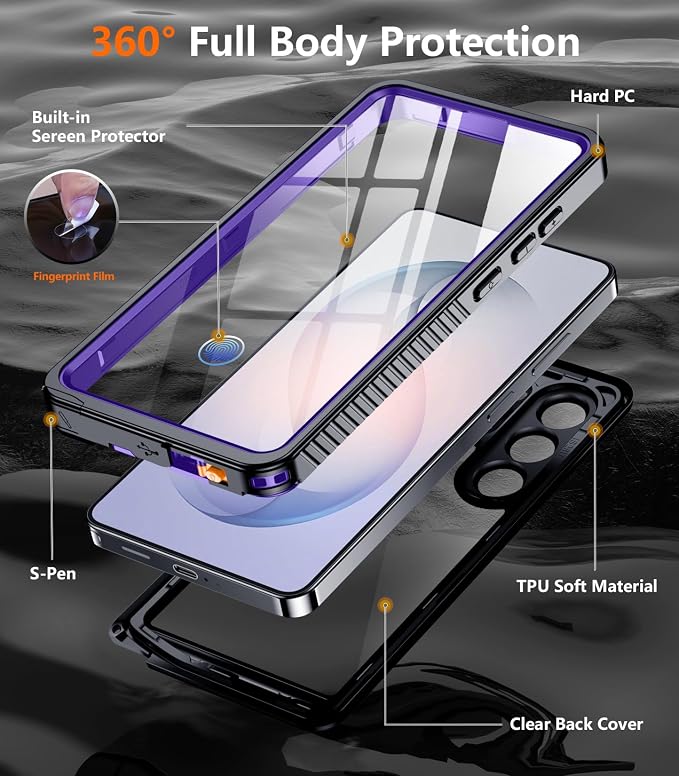 Temdan Designed for Samsung Galaxy S26 Ultra Case Waterproof, Built-in Lens & - Image 4