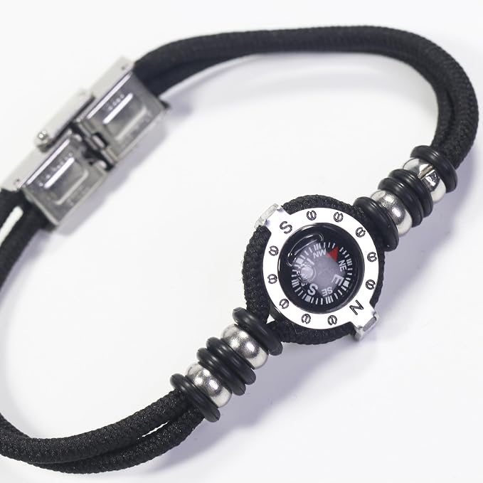 Innocence Adjustable Paracord Wrist Compass Bracelet - Image 6