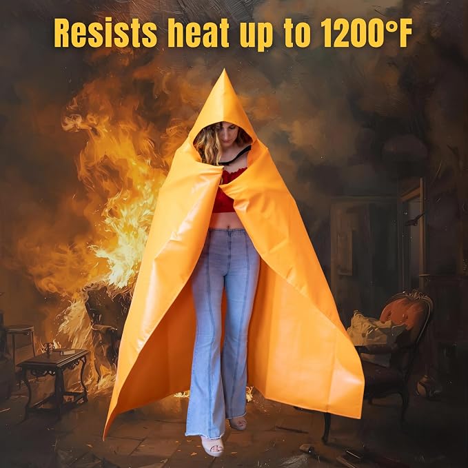 Supa Ant Fire Blanket -Certified 1500F Extra Thick, Glow in The Dark Fireproof - Image 4
