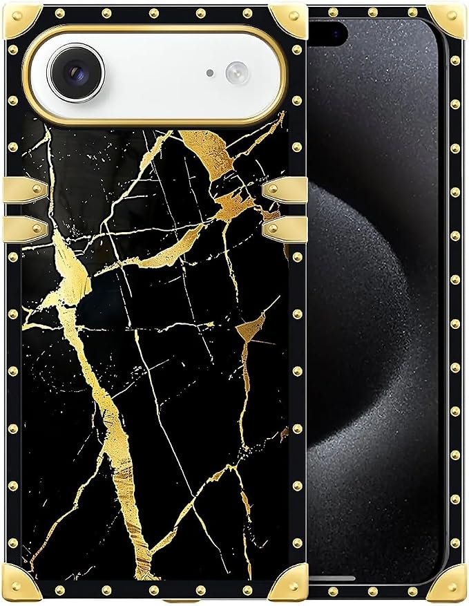for iPhone 17 Air Case Luxury Golden Decoration by Unknown