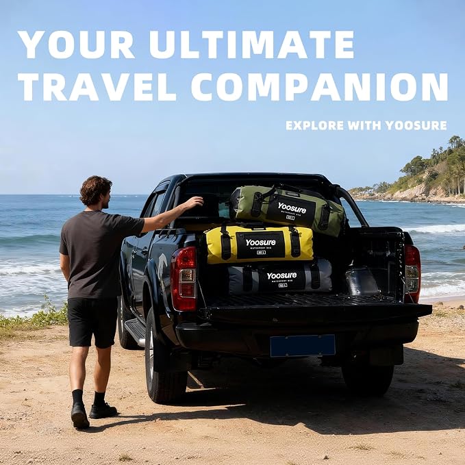 80L Waterproof Duffel Bag Motorcycle Dry Bag Backpack, Waterproof Zippered Bags - Image 7