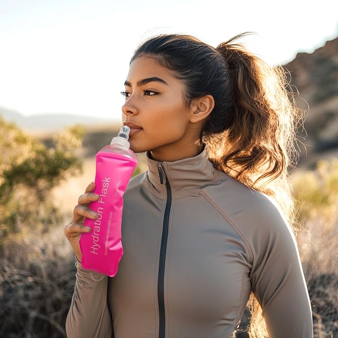 WILDREEDS 500ml Soft Flask, TPU Collapsible Soft Water Bottle - Image 6