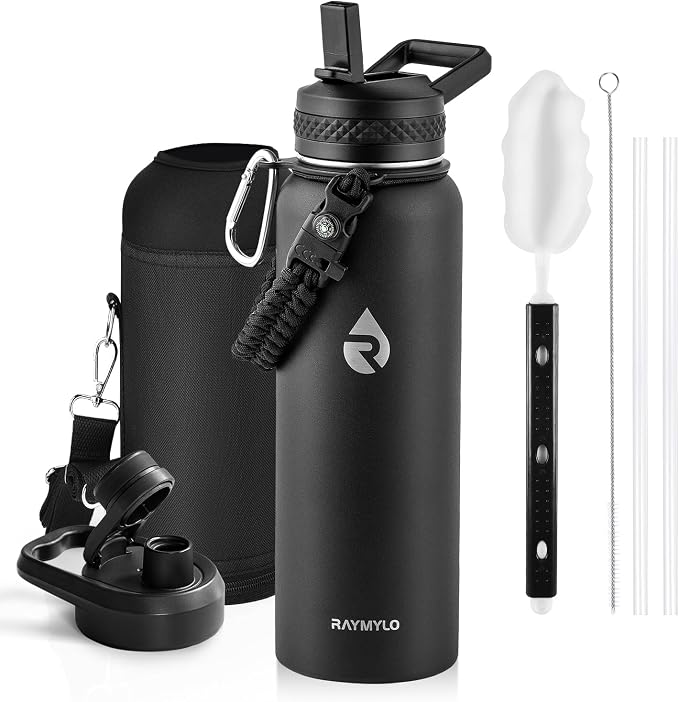 RAYMYLO Insulated Water Bottle 40 oz, Triple Wall Vacuum Stainless Steel by RAYMYLO