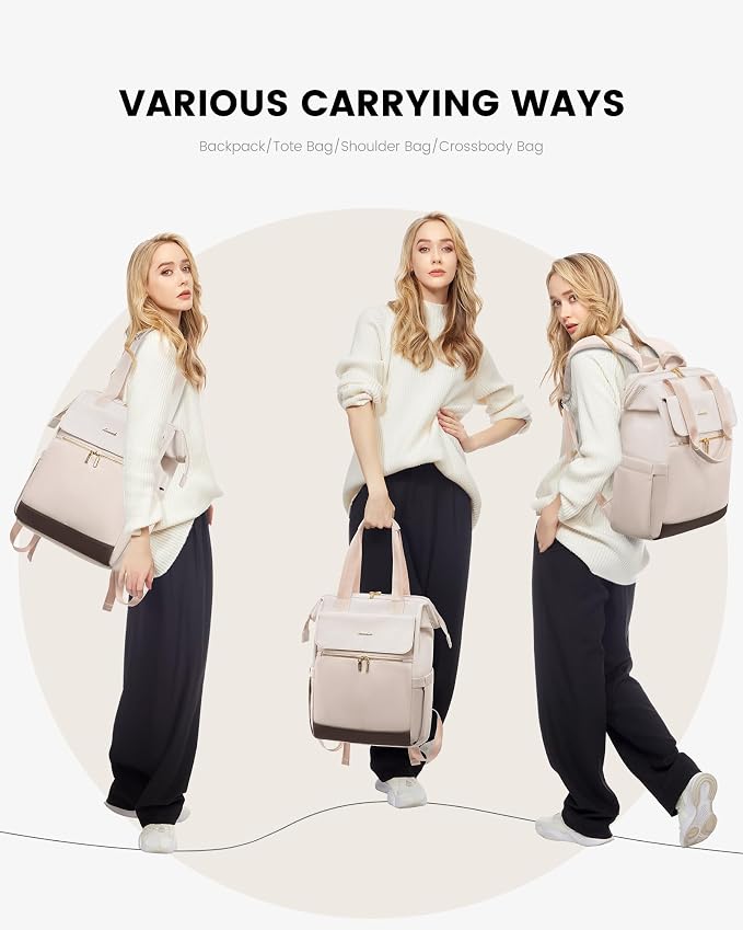 LOVEVOOK Laptop Backpack for Women, 15.6 Inch Work Laptop Bag - Image 6