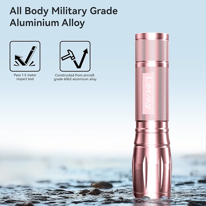 LETMY Tactical Flashlight S2000-2 Pack Bright Military Grade LED Flashlights - Image 6