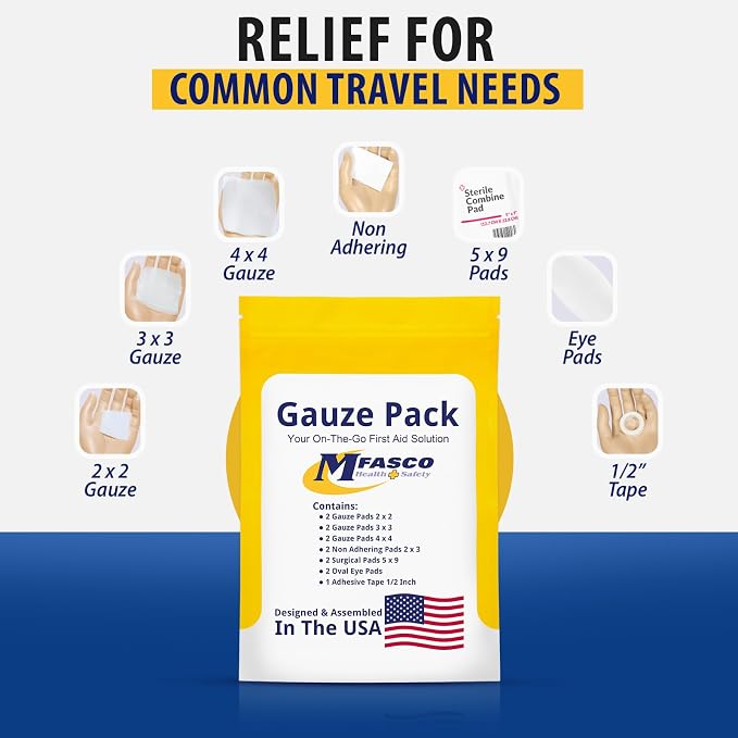MFASCO First Aid Kit Refill Supplies Gauze Pack Refill - Image 7
