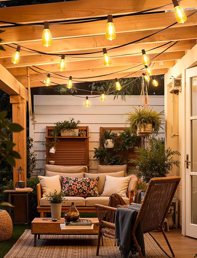 Larkvue 50FT Outdoor String Lights, Patio Lights - Image 4