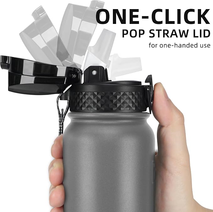 Fanhaw 20 oz Insulated Stainless Steel Water Bottle - Image 2