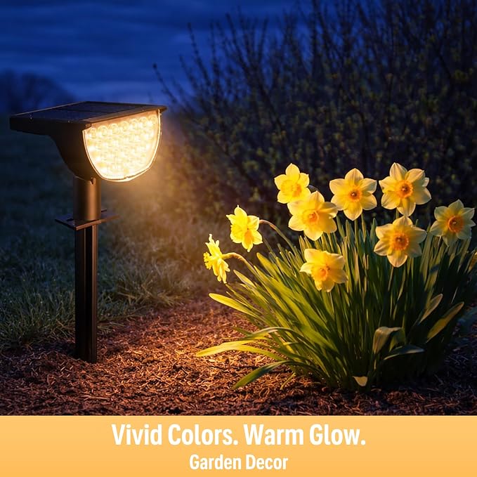 GKGG Solar Lights Outdoor Waterproof IP65, Solar Powered 76 LED 3 Lighting - Image 7