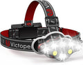Victoper Rechargeable Headlamp, 8 LED High Lumen Super Bright Headlights by Victoper