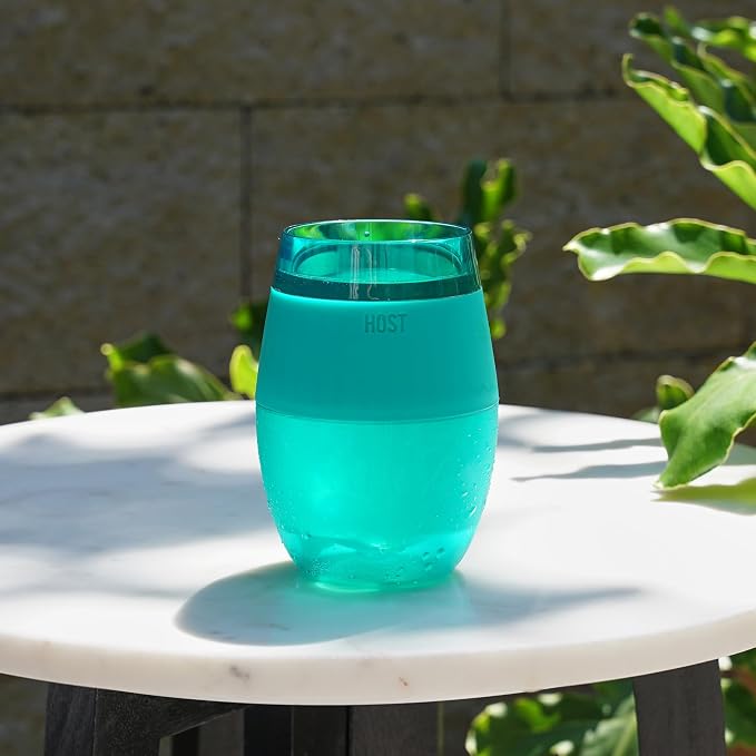 HOST Cooling Cup, Glasses for Red and White Wine, 8.5 oz, Translucent Green - Image 8