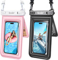 Floating Waterproof Phone Pouch 2 Pack, IPX8 Waterproof Phone Case by BERSILER