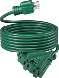 DEWENWILS 25FT Outdoor Extension Cord, Weatherproof 16/3 SJTW Power Cable by DEWENWILS
