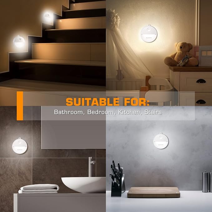 EverBrite LED Motion Sensor Night Light, Automated On & Off, Cool White Motion - Image 2