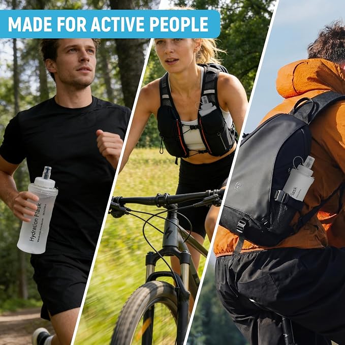 Soft Flask 700ML, TPU Collapsible Soft Water Bottle - Image 5