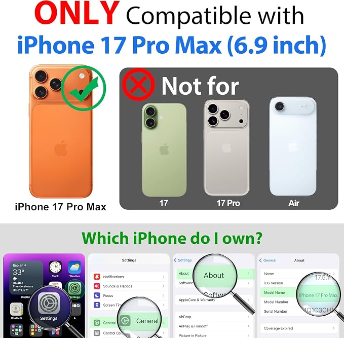 SPORTLINK for iPhone 17 Pro Max Case, IP68 Waterproof Military Protective Full - Image 2