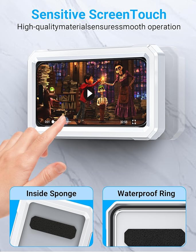 Coolpow Shower Phone Holder Waterproof【480°Rotatable】Retractable Adjustable - Image 5