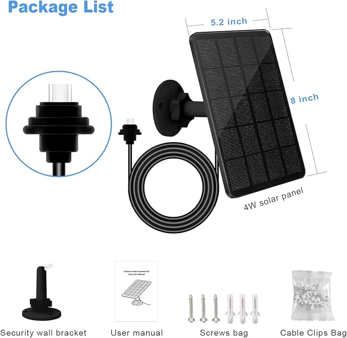 4W Solar Panel for Blink Outdoor 4 Camera, Solar Panel - Image 7
