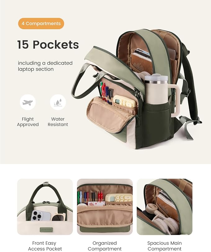 LOVEVOOK Laptop Backpack for Women - Image 4