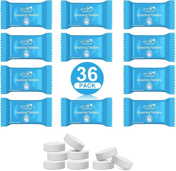 TAGVO 36 Pack Cleaning Tablets for Hydration Bladder by TAGVO
