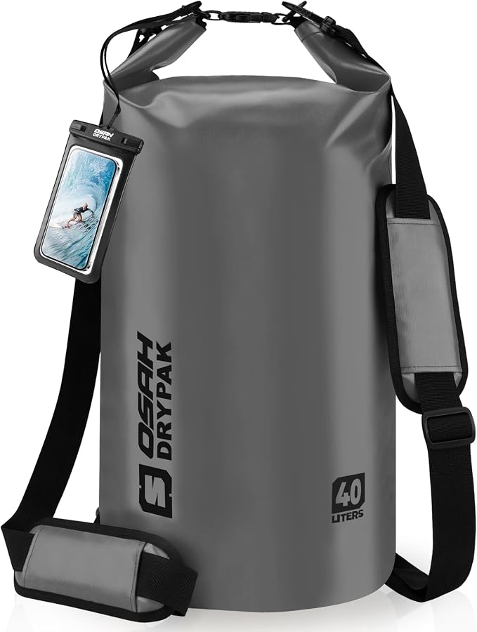 Waterproof Dry Bag, 5L/10L/20L/30L/40L Roll Top Lightweight Storage Backpack by OSAHDRYPAK