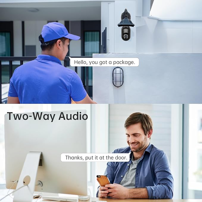 WESECUU Light Bulb Security Camera -5G& 2.4GHz WiFi 2K Security Cameras - Image 5