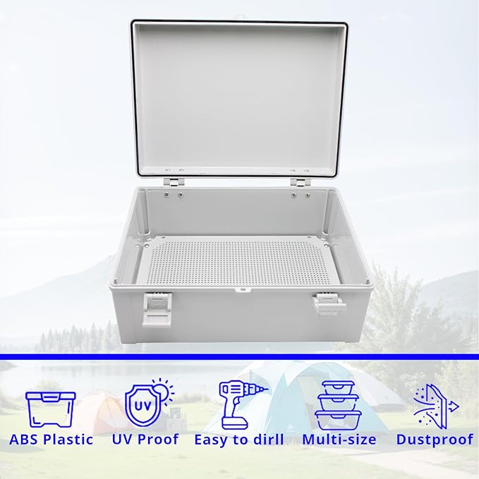MAKERELE Outdoor electrical Box Weatherproof Includes Internal Mounting Panel - Image 6