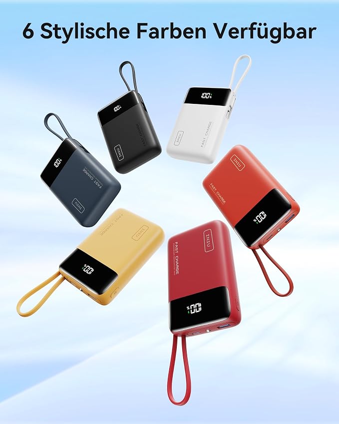 INIU 20000mAh Power Bank, Small Portable Charger, 45W PD Fast Charging Battery - Image 3