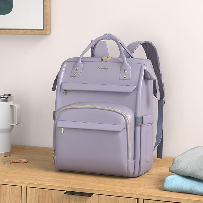 LOVEVOOK Leather Laptop Backpack - Image 2