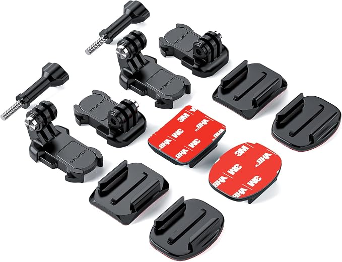 Helmet Sticky Mounts Adhesive Buckle Mount Screw Accessory Kit Compatible by Sametop