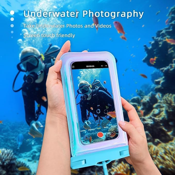 Floatable Soap Bubble Waterproof Phone Pouch/Case - Image 5