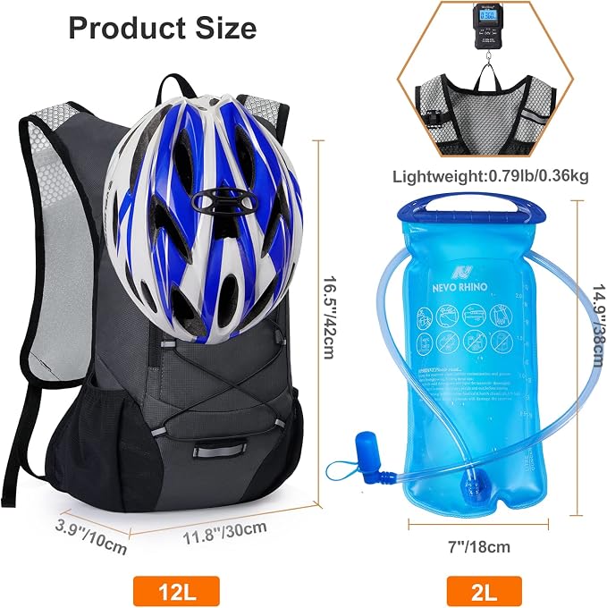 Lightweight Hydration Backpack, Running Backpack - Image 5