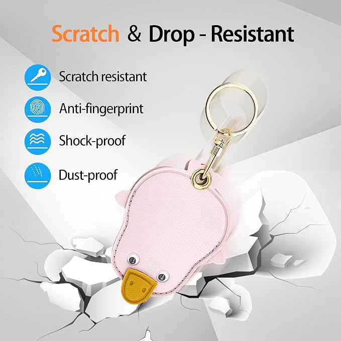 Leather Keychain Case Holder Compatible - Image 3