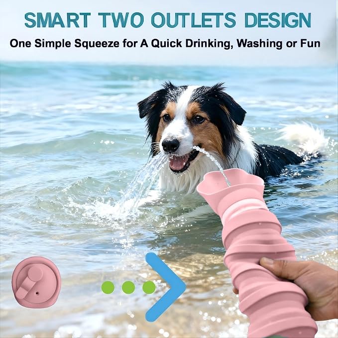 Portable Dog Water Bottle, Collapsible Silicone Dog Water Bottle - Image 8