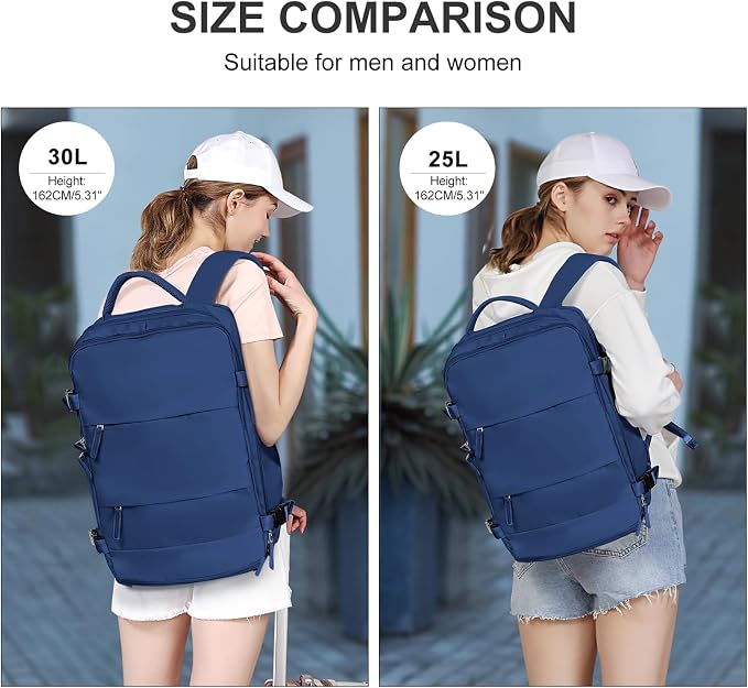 coowoz Large Travel Backpack For Women Men, Carry On Backpack Flight Approved - Image 7
