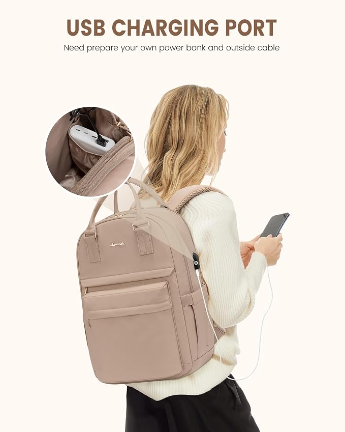 LOVEVOOK Laptop Backpack for Women 15.6 Inch Laptop Bag - Image 5