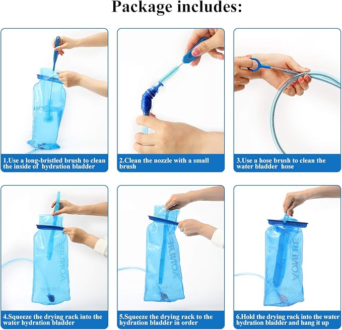 Patelai 2 Set 8 in 1 Hydration Bladder Cleaning Kit Includes 3 Different - Image 7