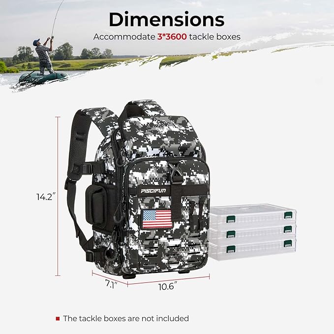 Piscifun Fishing Tackle Backpack - Image 6
