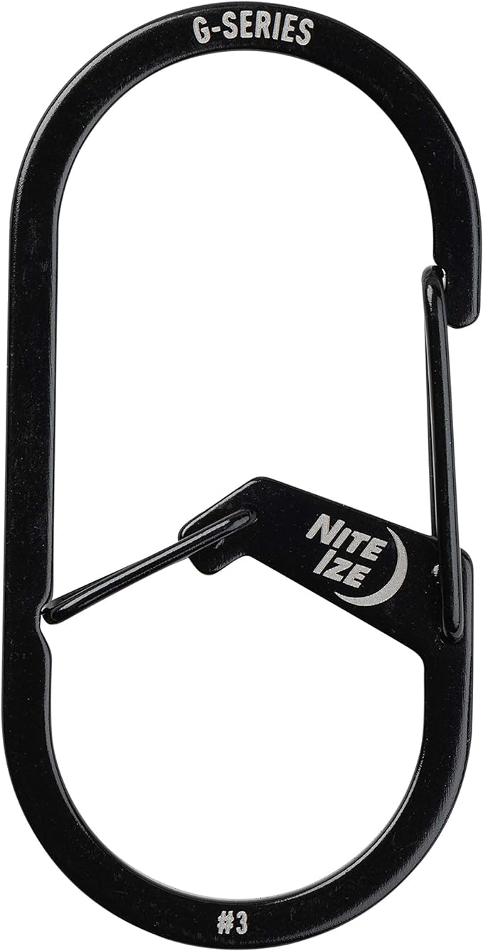 Nite IZE GS3-01-R6 G-Series Dual Chamber Carabiner, Size #3 1-Pack - Image 2
