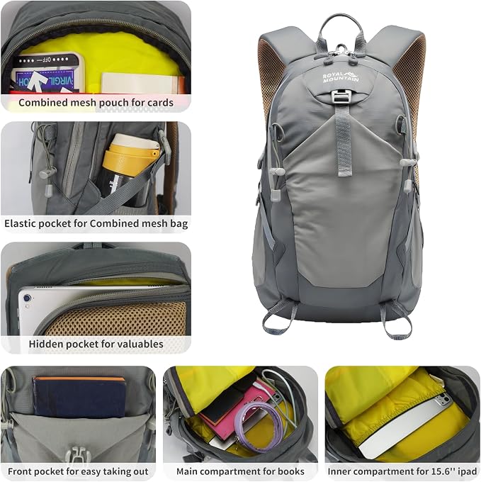 Small Hiking Backpack, 20L Lightweight Travel Backpacks - Image 5
