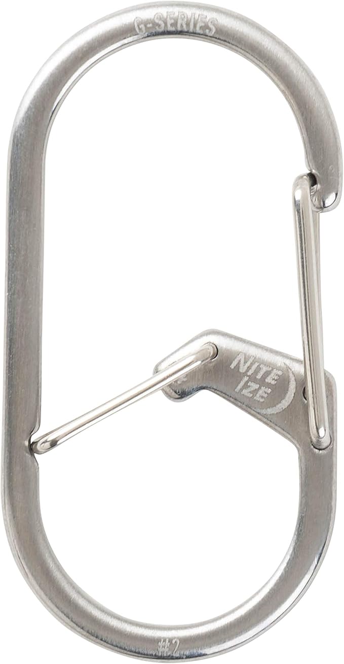 Nite IZE GS2-11-R6 G-Series Dual Chamber Carabiner, Stainless Steel - Image 2