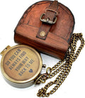 So You Can Always Find Your Way Back Home Engraved Brass Compass by Nauticalhut