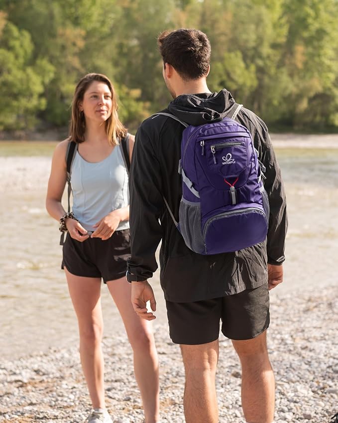 WATERFLY Small Lightweight Packable Backpack: 20l Ultra Light Foldable Travel - Image 2