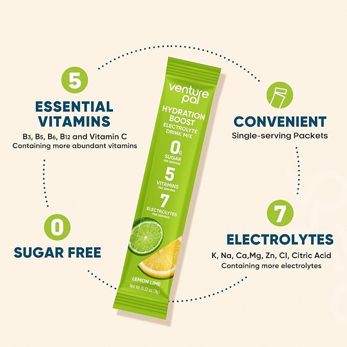 Venture Pal Sugar Free Electrolyte Powder Packets - Image 5