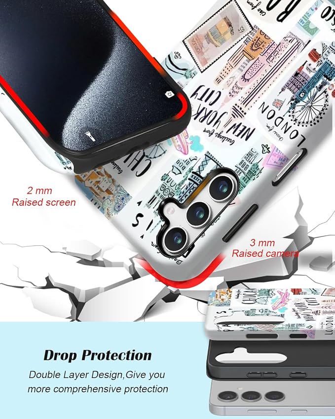 Compatible for Samsung Galaxy A37 5G Case, Dual Layer Heavy Duty 2 in 1 - Image 3