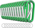 Carabiner Keychain Clip -3" Aluminum Carabiner D Ring, Caribeener Clips by LINGXINXIN