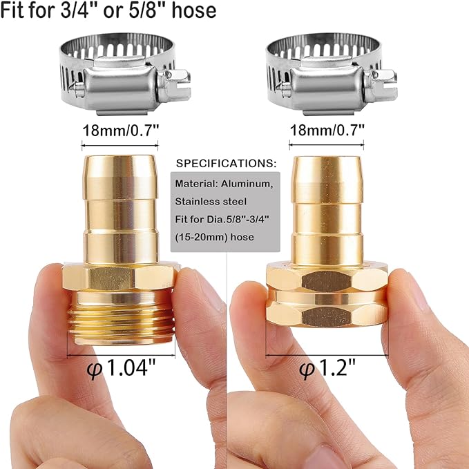 3 Set Garden Hose Repair Connector Kit - Image 2