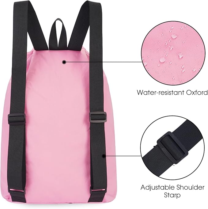WANDF Swim Bag Mesh Drawstring Backpack Beach Backpack - Image 4