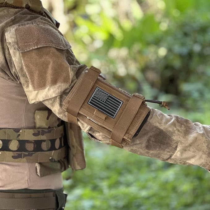 Tactical Arm Sleeve Map Pouch Case Documets Holder Wrist Case Wrist Map Holder - Image 9